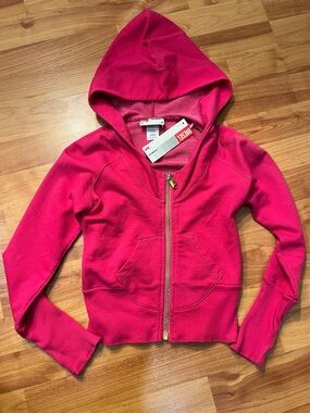 NWT Diesel Baby Girls' Bright Hot Pink Zip Hoodie